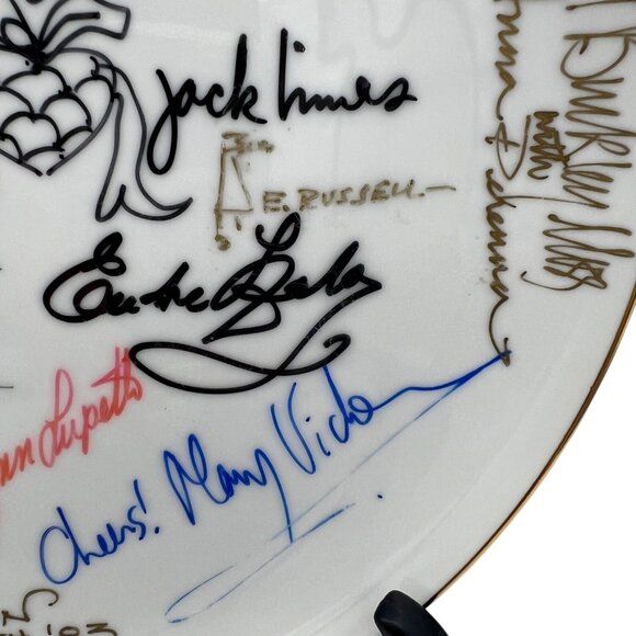 1983 Collectible Plate Convention Artist Signed Porcelain Plate Feb 26-27 Rare - Picture 8 of 8